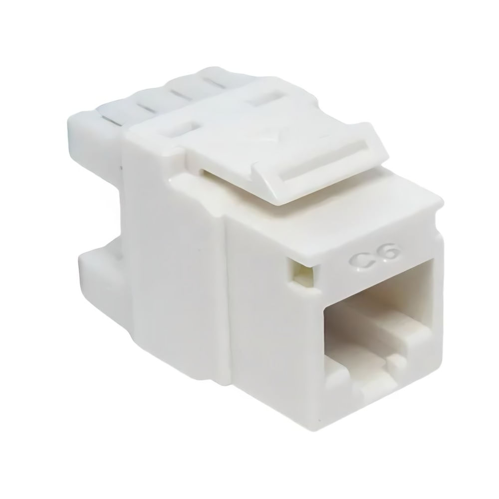 Keystone RJ45 Cat6 Multilan 90/180 Branco